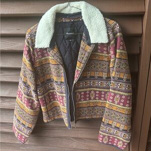 Madewell Multicolor Patterned Bomber Jacket